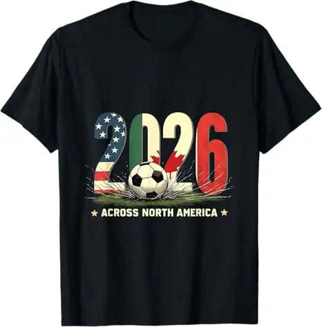 World Cup 2026 Vintage T-Shirt – USA Canada Mexico | Football Fan Gear | 6 Colors | Streetwear