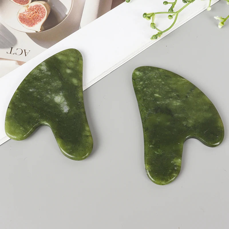 Gua Sha Jade Helu – Masseur Facial Naturel