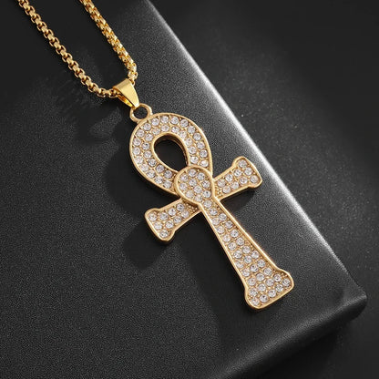 Exquisite Creative Bubble Letter Xo Inlaid White Zircon Pendant Necklace Men\\'s Fashion Casual Party Jewelry Holiday Gifts