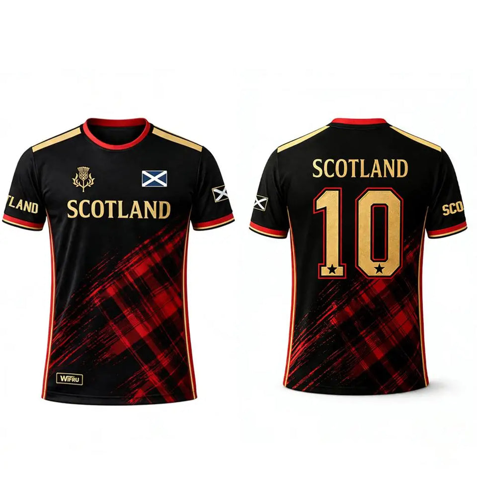 Scotland 2026 Football Jersey – Men's 3D Print Soccer T-Shirt | Breathable Quick-Dry Fan Outfit | XXS-6XL