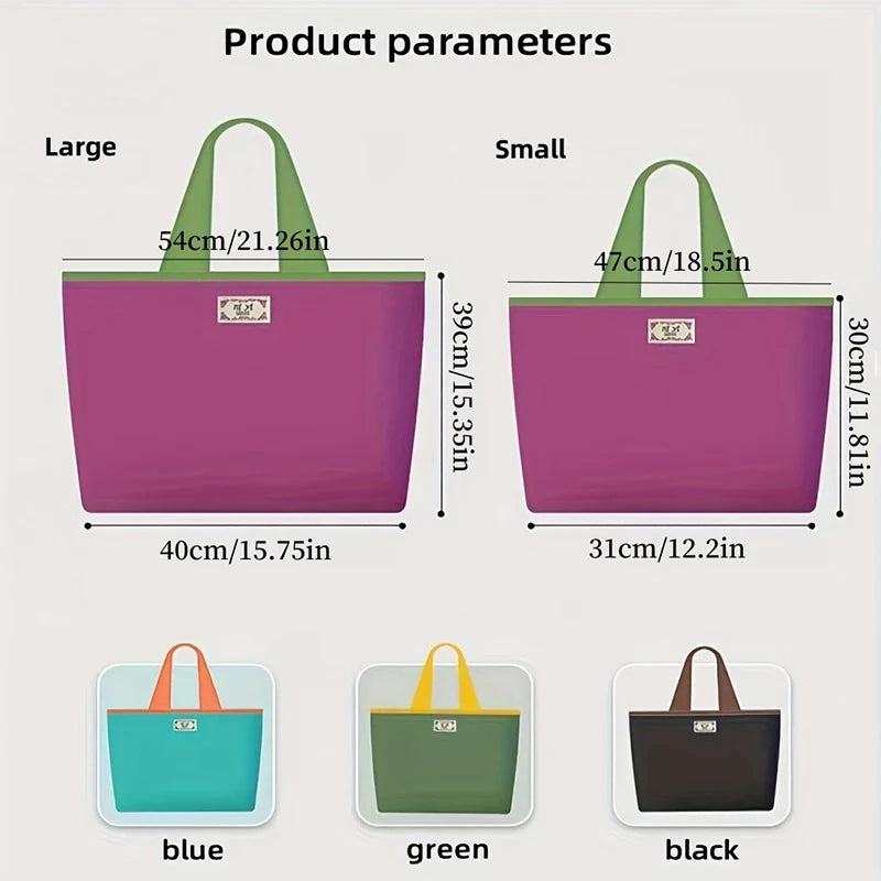 Reusable Home Shopping Bag – Foldable Drawstring Eco-Friendly Tote in 4 Colors (S & L)