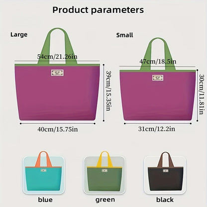 Reusable Home Shopping Bag – Foldable Drawstring Eco-Friendly Tote in 4 Colors (S & L)