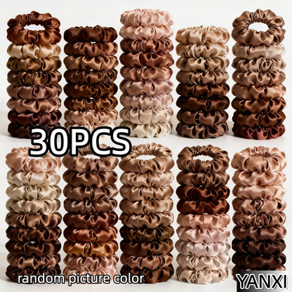 100/60/30/3/6pcs Multi Color Set Fashion Women's Small Intestine Hair ties Release scrunchies headwear scrunchy Accessories