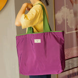 Reusable Home Shopping Bag – Foldable Drawstring Eco-Friendly Tote in 4 Colors (S & L)