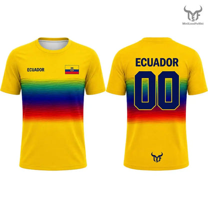 Ecuador Soccer Fan T-Shirt – Flag Print | World Cup 2026 | Men Women Kids (XXS-6XL)