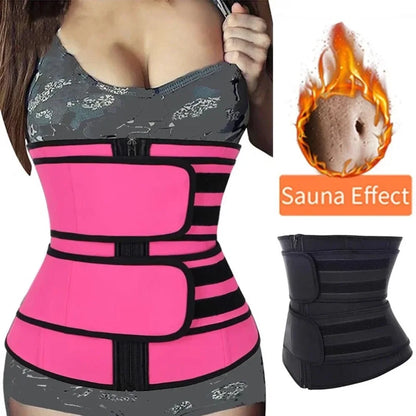 Waist Trainer Fitness Belt – Sweat Trimmer & Slimming Body Shaper for Workout & Weight Loss