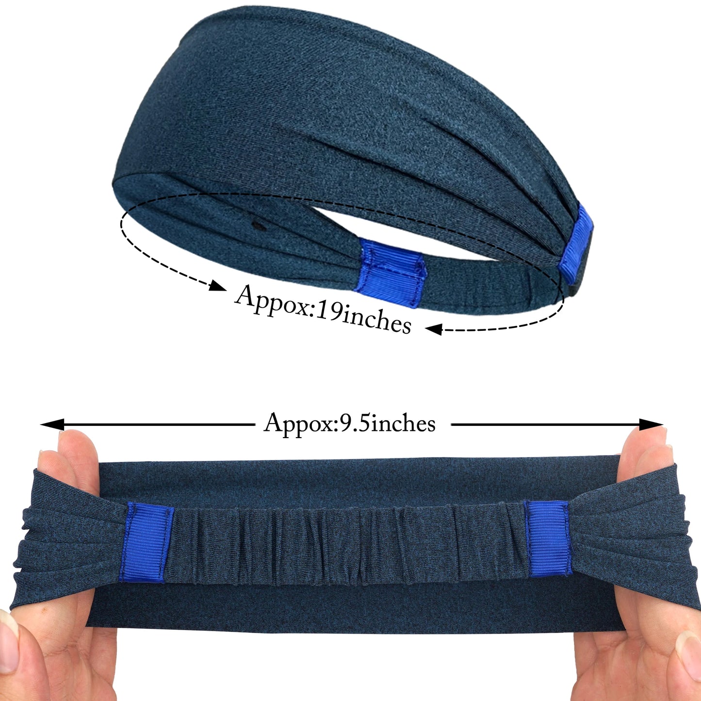 1/3PCS Sports Headbands For Men Woman Gym Yoga Sweat Hair Bands Soft Elastic Hairbands Stretch Outdoor Sport Sweatbands