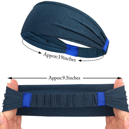 1/3PCS Sports Headbands For Men Woman Gym Yoga Sweat Hair Bands Soft Elastic Hairbands Stretch Outdoor Sport Sweatbands
