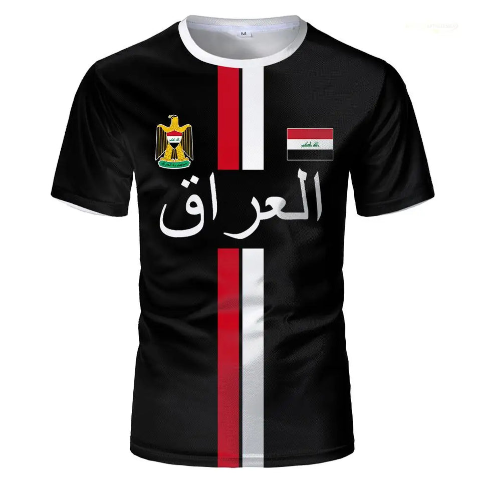 Iraq Football Jersey T-Shirt 2026 – Quick-Dry Streetwear | Unisex | XXS-6XL | World Cup Fan