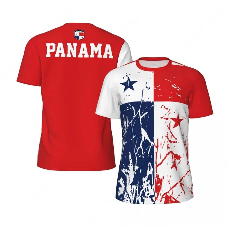 Panama Flag 3D Print T-Shirt – National Emblem | Oversized Unisex | Kids & Adults | World Cup 2026