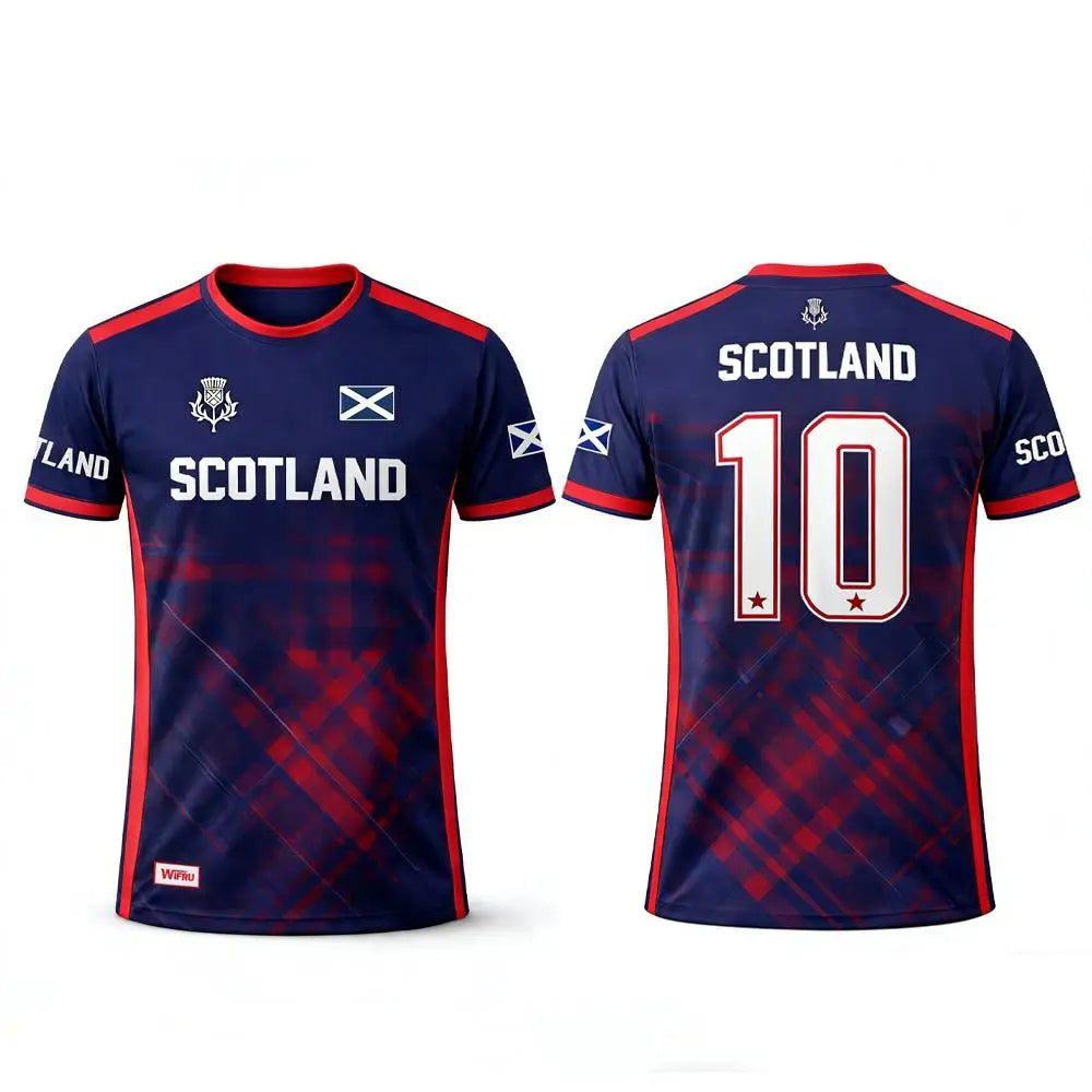 Scotland 2026 Football Jersey – Men's 3D Print Soccer T-Shirt | Breathable Quick-Dry Fan Outfit | XXS-6XL