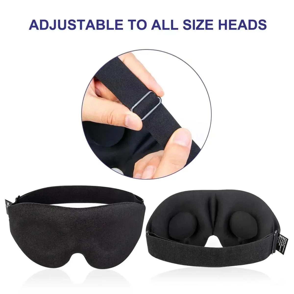 Sleep Mask Contoured Cup Blindfold Concave Night Eye Mask Block Out Light
