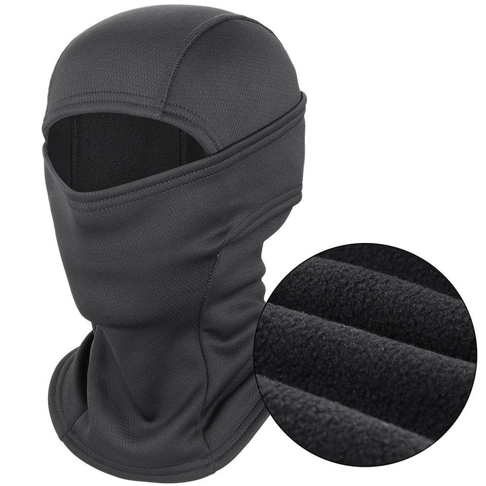 Winter Warmer Fleece Tactical Balaclava Full Face Mask Ski Paintball Running Hunting Hiking Cycling Sports Snowboard Scarf Men