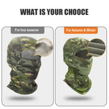 Winter Warmer Fleece Tactical Balaclava Full Face Mask Ski Paintball Running Hunting Hiking Cycling Sports Snowboard Scarf Men