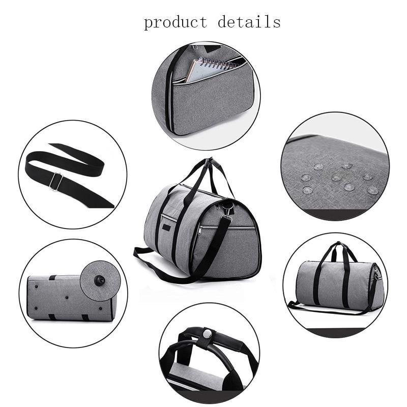 Waterproof 2 in 1 travel bag - durable luggage pack airline carry-on size