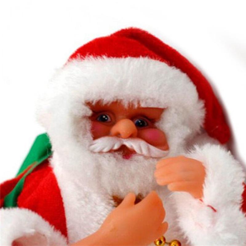 Décoration Père Noël grimpant sur échelle suspendue, ornement suspendu de Noël