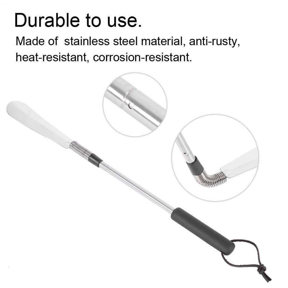 Telescopic shoe helper long handle shoe horn full dimensions and portability