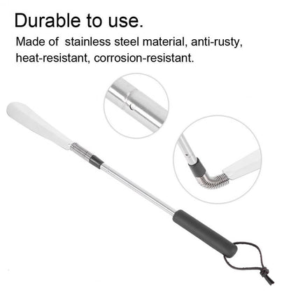 Telescopic shoe helper long handle shoe horn full dimensions and portability