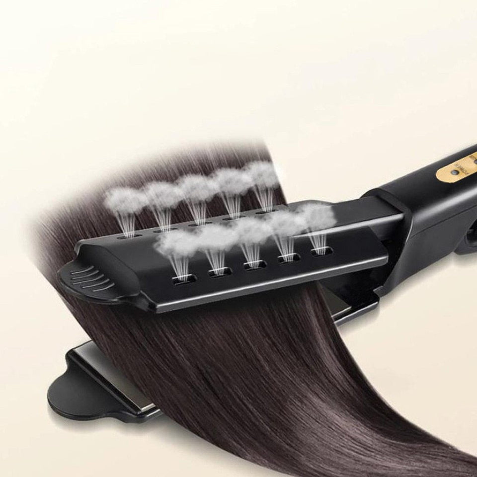 CERAMIC TOURMALINE IONIC FLAT IRON HAIR STRAIGHTENER - Etrendpro