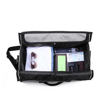 Waterproof 2 in 1 travel bag - durable luggage pack interior organization pockets